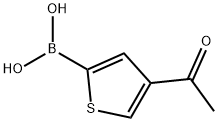 4-アセチルチオフェン-2-ボロン酸 化学構造式