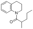1,2,3,4-テトラヒドロ-1-(α-メチルバレリル)キノリン 化学構造式
