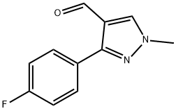 3-(4-氟苯基)-1-甲基-1H-吡唑-4-甲醛, 689250-53-1, 结构式