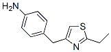 Benzenamine, 4-[(2-ethyl-4-thiazolyl)methyl]- (9CI) Structure