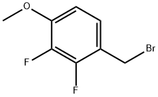 2,3-ジフルオロ-4-メトキシベンジルブロミド 化学構造式