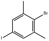 2-BroMo-5-iodo-1,3-diMethylbenzene 化学構造式