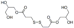 3,3'-Dithiobispropanoic acid bis(2,3-dihydroxypropyl) ester Struktur