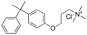 3-[4-(1-methyl-1-phenylethyl)phenoxy]propyltrimethylammonium chloride Structure