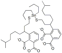 (dibutylstannylene)bis(thioethylene) diisooctyl diphthalate Struktur