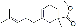 3-Cyclohexene-1-carboxylic acid, 1-methyl-3-(4-methyl-3-pentenyl)-, methyl ester Struktur