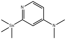 4-N,N-Dimethylamino-2-(trimethylstannyl)-pyridine 化学構造式