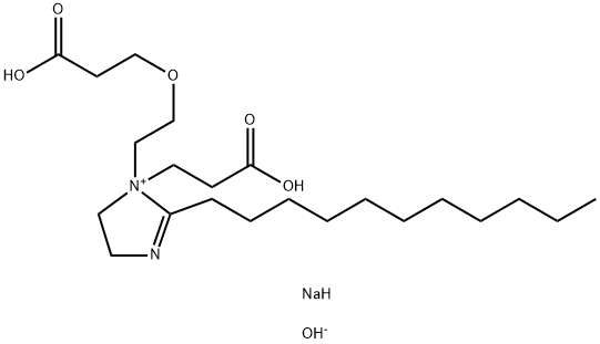 disodium 1-[2-(2-carboxyethoxy)ethyl]-1-(2-carboxyethyl)-4,5-dihydro-2-undecyl-1H-imidazolium hydroxide Struktur
