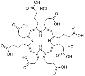 ウロポルフィリン I 二塩酸塩 化学構造式
