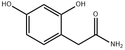 2,4-ジヒドロキシベンゼンアセトアミド 化学構造式