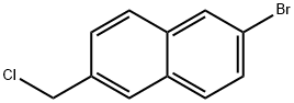 2-BROMO-6-(CHLOROMETHYL)NAPHTHALENE Structure