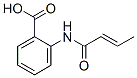 Benzoic acid, 2-[[(2E)-1-oxo-2-butenyl]amino]- (9CI) Structure