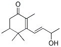 3-(3-ヒドロキシ-1-ブテニル)-2,4,4,5-テトラメチル-2-シクロヘキセン-1-オン 化学構造式
