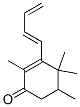 3-[(E)-1,3-ブタジエニル]-2,4,4,5-テトラメチル-2-シクロヘキセン-1-オン 化学構造式