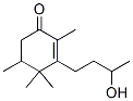 3-(3-ヒドロキシブチル)-2,4,4,5-テトラメチル-2-シクロヘキセン-1-オン 化学構造式