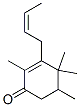 3-[(Z)-2-Butenyl]-2,4,4,5-tetramethyl-2-cyclohexen-1-one Structure