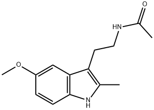 N-[2-(5-Methoxy-2-methyl-1H-indol-3-yl)ethyl]acetamide Struktur