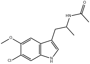B-METHYL-6-CHLOROMELATONIN Struktur