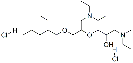 1-(diethylamino)-3-[2-(diethylamino)-1-[[(2-ethylpentyl)oxy]methyl]ethoxy]propan-2-ol dihydrochloride|