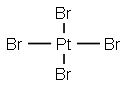 テトラブロモ白金(IV) 化学構造式
