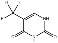 THYMINE, METHYL-D3 Struktur