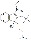 1,4-Dihydro-3-tert-butyl-4-(3-dimethylaminopropyl)-1-ethylindeno[1,2-c]pyrazol-4-ol Structure