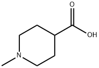 1-メチルピペリジン-4-カルボン 化学構造式