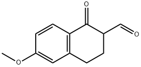 6-甲氧基-1-氧代-1,2,3,4-四氢萘-2-甲醛, 68950-67-4, 结构式