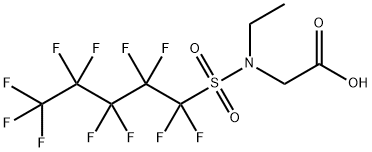 N-ethyl-N-[(undecafluoropentyl)sulphonyl]glycine Structure