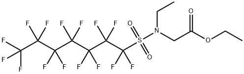 ethyl N-ethyl-N-[(pentadecafluoroheptyl)sulphonyl]glycinate Struktur