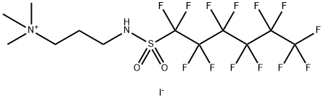 N,N,N-三甲基-3-[[(十三氟己基)磺酰基]氨基]-1-丙铵碘化物,68957-58-4,结构式
