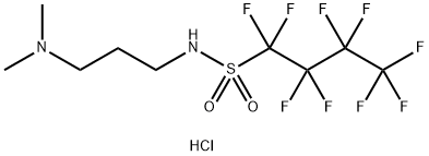N-[3-(dimethylamino)propyl]-1,1,2,2,3,3,4,4,4-nonafluorobutane-1-sulphonamide monohydrochloride Structure