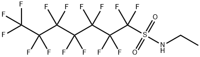 N-乙基-1,1,2,2,3,34,4,5,5,6,6,7,7,7-十五氟-1-庚烷磺酰胺, 68957-62-0, 结构式