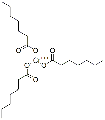トリス(ヘプタン酸)クロム(III) 化学構造式