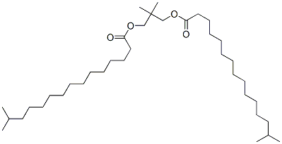 ビス(14-メチルペンタデカン酸)2,2-ジメチル-1,3-プロパンジイル 化学構造式