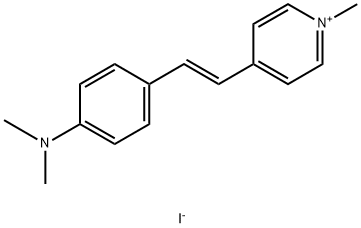 反-4-[4-(二甲氨基)苯乙烯基]-1-碘化甲基吡啶,68971-03-9,结构式