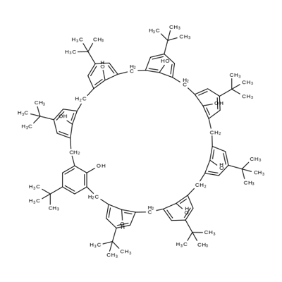 4-TERT-BUTYLCALIX[8]ARENE Structure