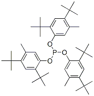 TRIS-(2,4-DI-TERT-BUTYL-5-METHYL-PHENYL)PHOSPHITE Struktur
