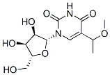 5-(1-メトキシエチル)ウリジン 化学構造式