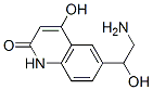 2(1H)-Quinolinone, 6-(2-amino-1-hydroxyethyl)-4-hydroxy- (9CI) Struktur