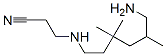 3-[(6-amino-3,3,5-trimethylhexyl)amino]propiononitrile Struktur