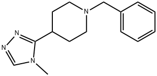 5-(1-BENZYLPIPERIDIN-4-YL)-4-METHYL-4H-1,2,4-TRIAZOLE Struktur