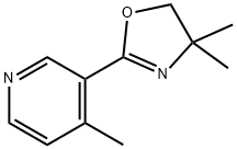 3-(4,4-DIMETHYL-4,5-DIHYDRO-1,3-OXAZOL-2-YL)-4-METHYLPYRIDINE Struktur