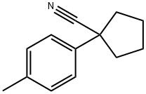 1-(4-メチルフェニル)シクロペンタンカルボニトリル 化学構造式