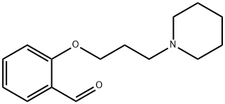 2-[3-(1-ピペリジニル)プロポキシ]ベンズアルデヒド 化学構造式
