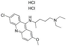 QUINACRINE DIHYDROCHLORIDE Structure