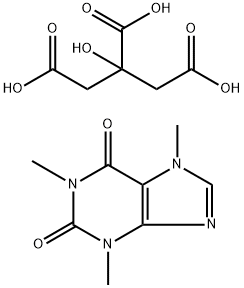 柠檬酸咖啡因, 69-22-7, 结构式