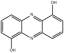1,6-ジヒドロキシフェナジン 化学構造式