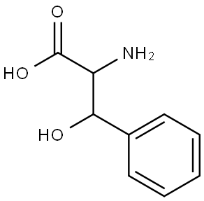 DL-BETA-PHENYLSERINE THREO FORM Structure