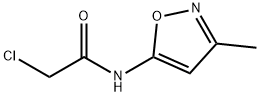 2-氯-N-(3-甲基-1,2-噁唑-5-基)乙酰胺, 69000-39-1, 结构式